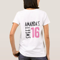 Cadeau fait sur commande du T-shirt | du bonbon 16