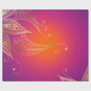 Cadeau Faux papier d'aluminium arabe Bollywood