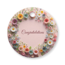 Félicitations Florales Favoriser les étiquettes