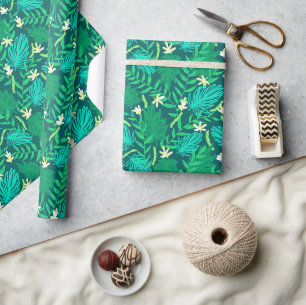 Cadeau Feuilles de la jungle tropicale Papier à enveloppe