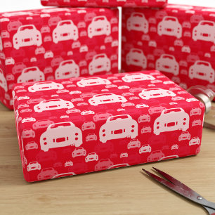 Cadeau Figarations Figaro Voiture Motif Papier rouge