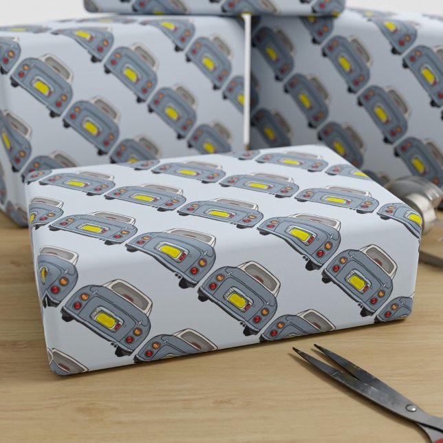 Cadeau Figarations Lapis Gris Figaro Papier d'enveloppeme (fun figgy wrapping paper for your lapis grey figaro car gifts)