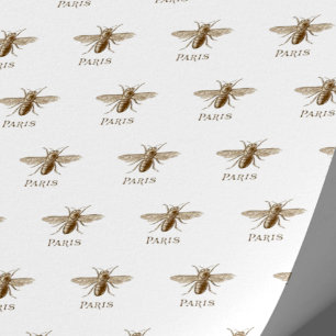 Cadeau French Bee Paris Vintage papier enveloppant sans s