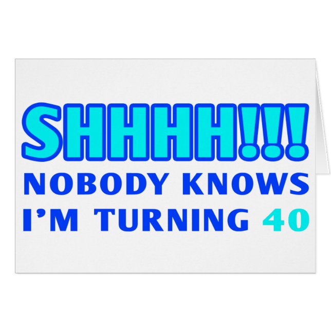 Cadeau Gag 40 ans (Devant horizontal)