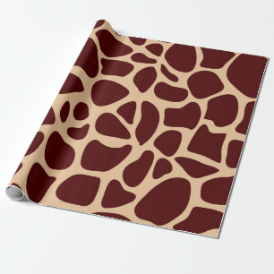 Cadeau Giraffe Safari Motif animal papier à envelopper