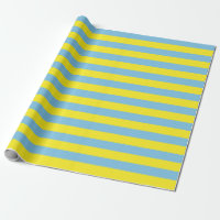 Grand papier d'emballage de rayures bleu-clair et