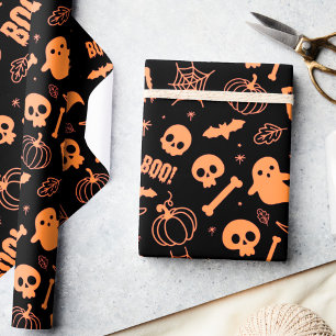 Cadeau Halloween Papier à envelopper enfants mignonne ora
