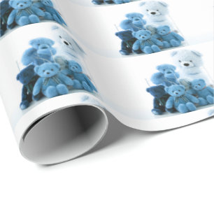 Cadeau HAMbyWG - Papier d'emballage - Nounours bleus