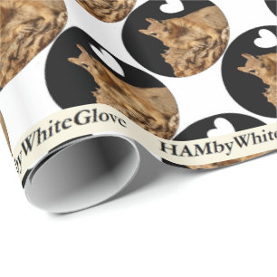 Cadeau HAMbyWhiteGlove Papier à envelopper - Logo d'écure