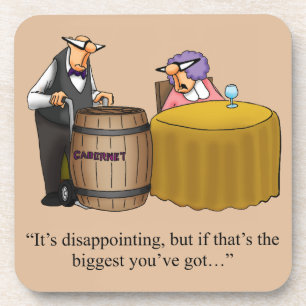 Cadeau Hilarious Vin Humour Dessous de verre