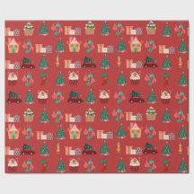 Hiver magique : Papier d'enveloppement de Noël