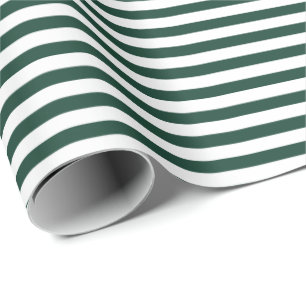 Cadeau Hunter Green Papier à enveloppement blanc