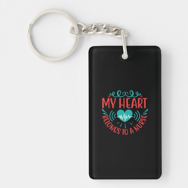 Cadeau infirmière | Mon Coeur Appartient À Une Inf (Devant)