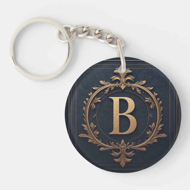 ⚜️ Cadeau initiale B pour hommes 🔑 (Devant)