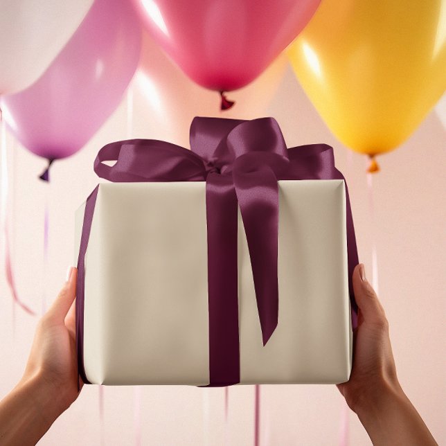 Cadeau Intemporel - Papier d'enveloppement en crème Tan (Créateur téléchargé)