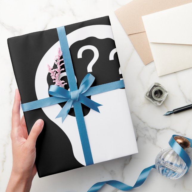 Cadeau Interrogations sur le papier d'emballage (Créateur téléchargé)