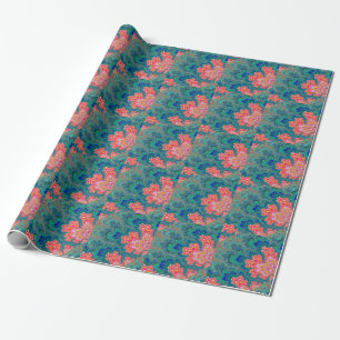 Cadeau Jardin de papier d'emballage d'art de fractale de
