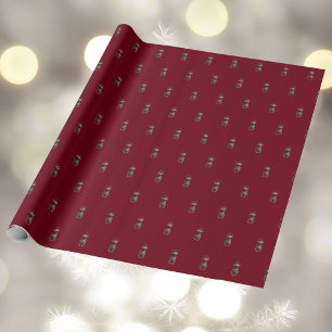 Cadeau Joli gars Noël Elf Enveloppement Papier