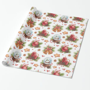Cadeau Joli papier d'enveloppement de Noël
