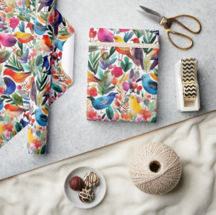 Cadeau Jolie fleurs roses Papier à envelopper