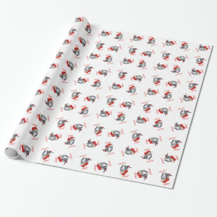 Cadeau Joyeuses Fêtes Papier d'emballage pour chat