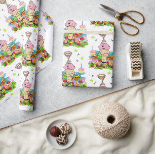Cadeau Joyeux Anniversaire Papier d'Emballage Jumeaux Cup
