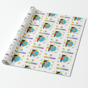 Cadeau Joyeux Anniversaire Papier Enveloppant Africain Ga