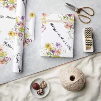 Cadeau Joyeux jour des mères papier d'emballage