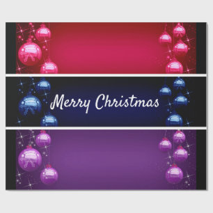 Cadeau Joyeux Noël Bulbes Enveloppement Papier