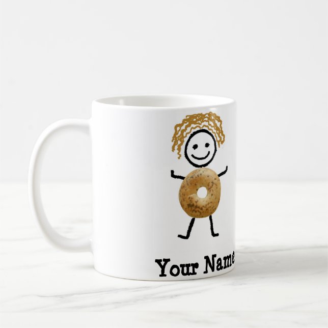 Cadeau juif - tasse de Coffe d'enfant de bagel (Gauche)