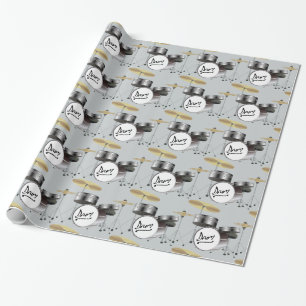 Cadeau Kit de tambour - papier d'emballage