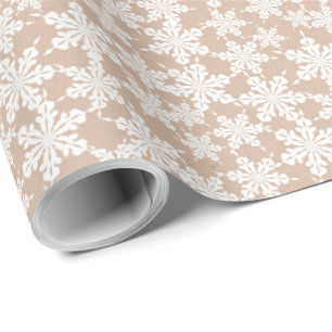 Cadeau Kraft Hiver Blanc Noël Élégant Papier à enveloppem