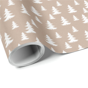 Cadeau Kraft Hiver Blanc Noël Élégant Papier à enveloppem