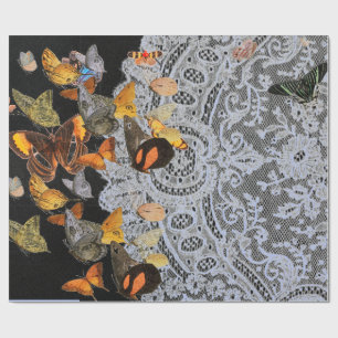 CADEAU LACE ANTIQUE AVEC PAPIER À BOUTEILLES