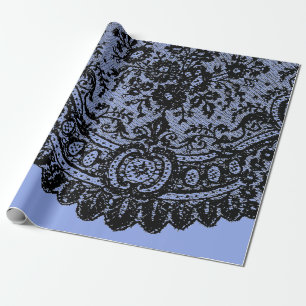 CADEAU LACE NOIRE ET PAPIER EN CUIVRE BLEU