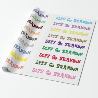 Cadeau Laissons passer le papier d'emballage Brandon