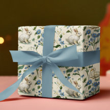 Lapins Vintage | Papier d'emballage de Pâques