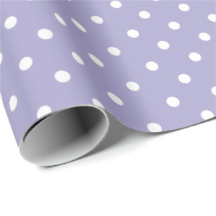 Cadeau Lavande  Papier à enveloppement à points Polka b