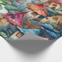 Le conte de fées dans le papier d'enveloppement de