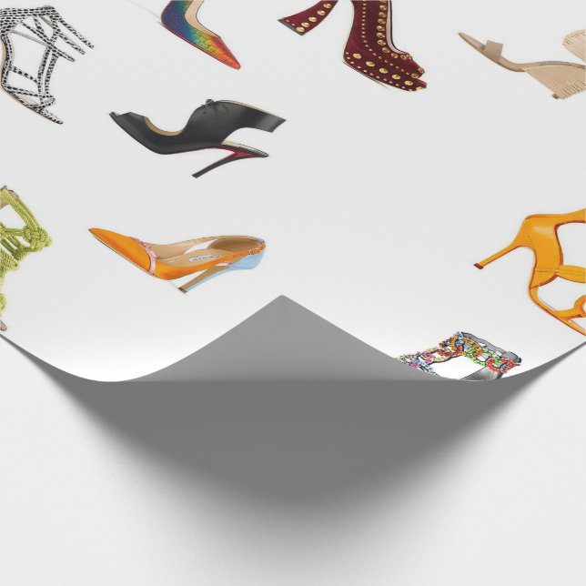 Cadeau Le noir de chaussures rouge pompe le papier (Coin)