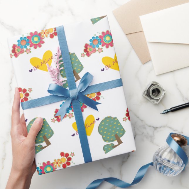 Cadeau Le papier d'emballage de la Saint-Valentin Be Mine (Cadeaux)