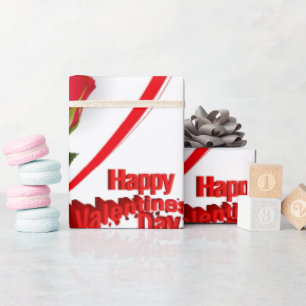 Cadeau Le papier d'emballage de la Saint-Valentin Soyez m