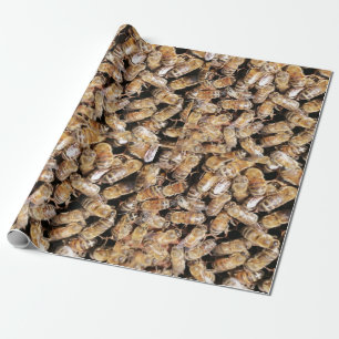 Cadeau Les insectes d'abeilles enveloppant du papier