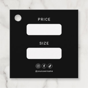 Cadeau Logo d'entreprise Médias sociaux Étiquettes de fav