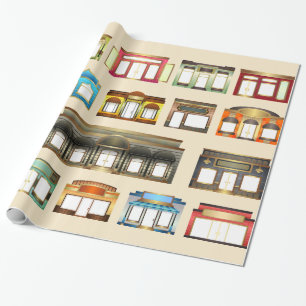 Cadeau Magasins vintages papier d'emballage