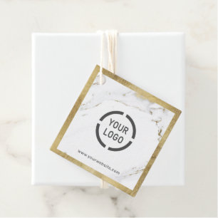 Cadeau Marbre d'or faux moderne tendance étiquettes de pe