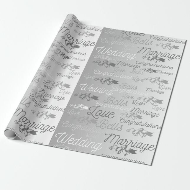 CADEAU MARIAGE BELLS WRAPPER PAPIER (Déroulé)