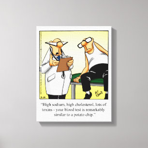 Cadeau Médicale/Docteur Humour en toile enveloppé