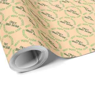 Cadeau Meilleur papier d'emballage mat bronzé pour mère i