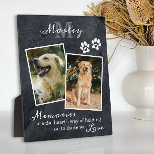 Cadeau Mémorial de Perte d'Animal Plaque Photo